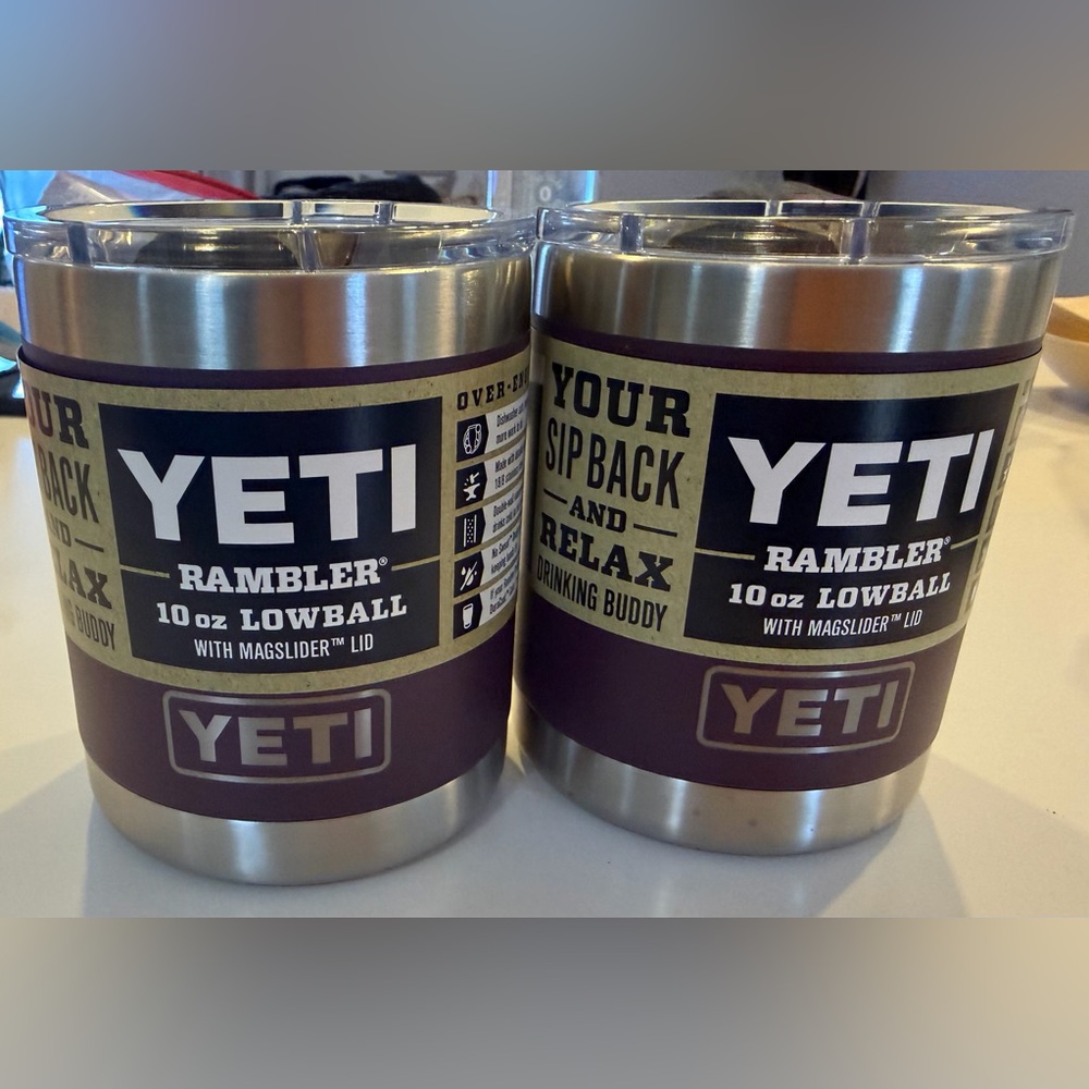 2 for 1!! YETI 10oz LOWBALL w/ MAGSLIDER LID